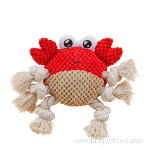 Squeaky Dog Toy Plush Crab